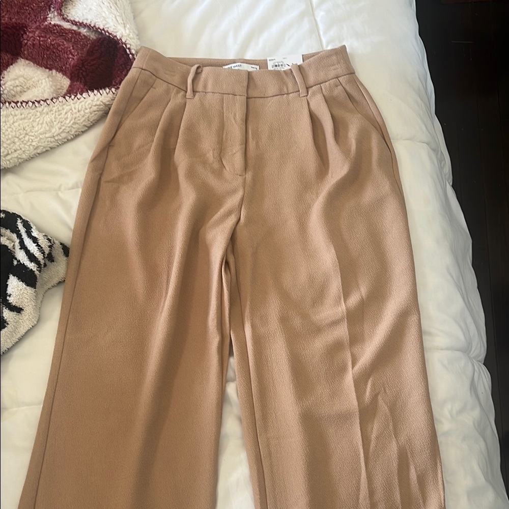 Nine West Tan Tailored Trousers